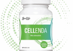 White Cellenda™ mineral absorption supplement bottle by SoulLife, featuring a green label and dotted circular design