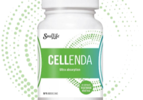 White Cellenda™ mineral absorption supplement bottle by SoulLife, featuring a green label and dotted circular design